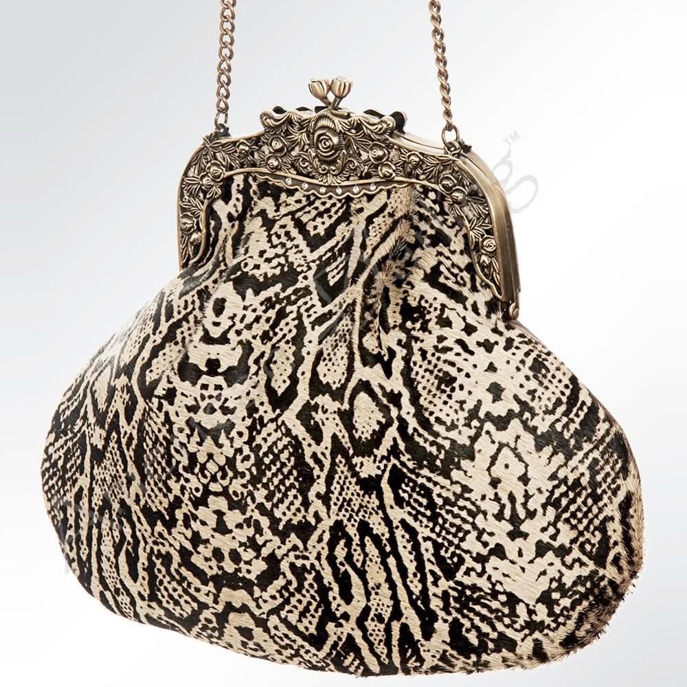 American Darling Hair On Genuine Leather Women Bag Western Handbag Purse