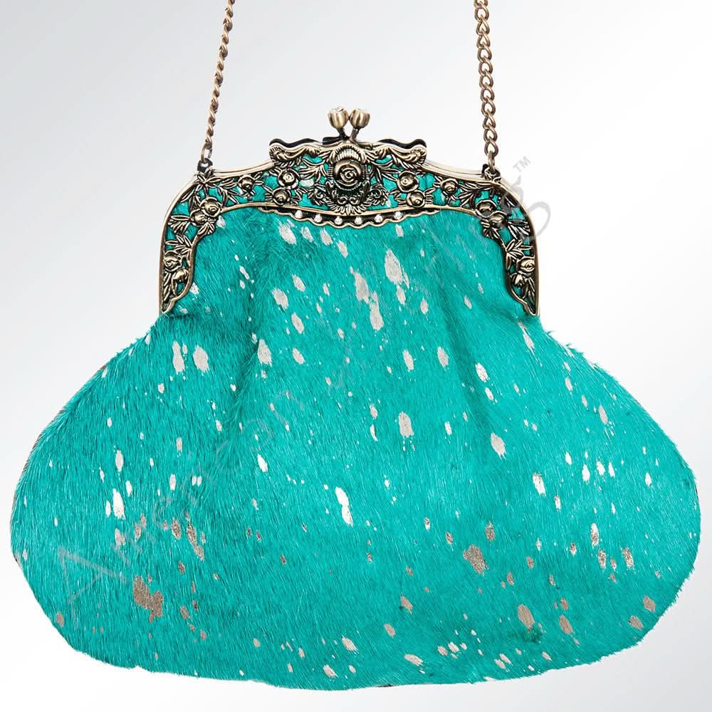 American Darling Hair On Genuine Leather Women Bag Western Handbag Purse