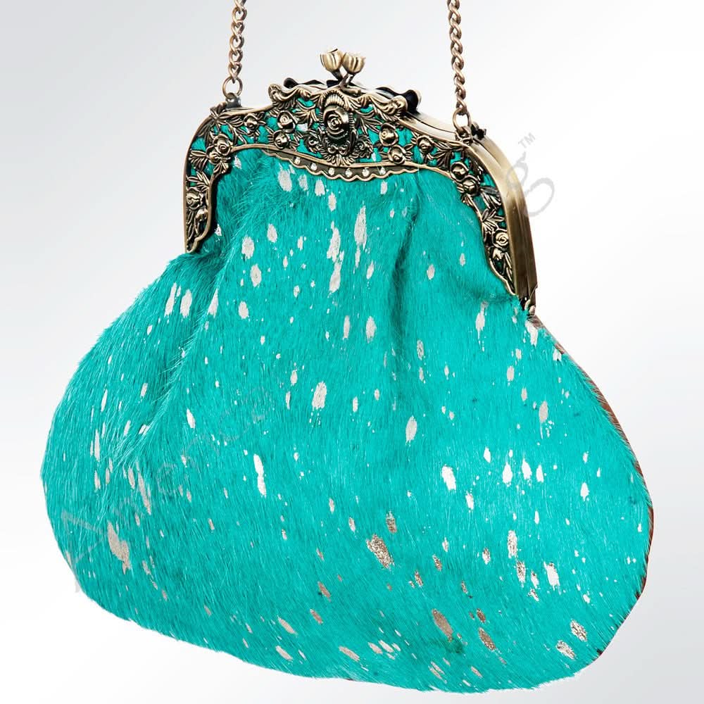 American Darling Hair On Genuine Leather Women Bag Western Handbag Purse