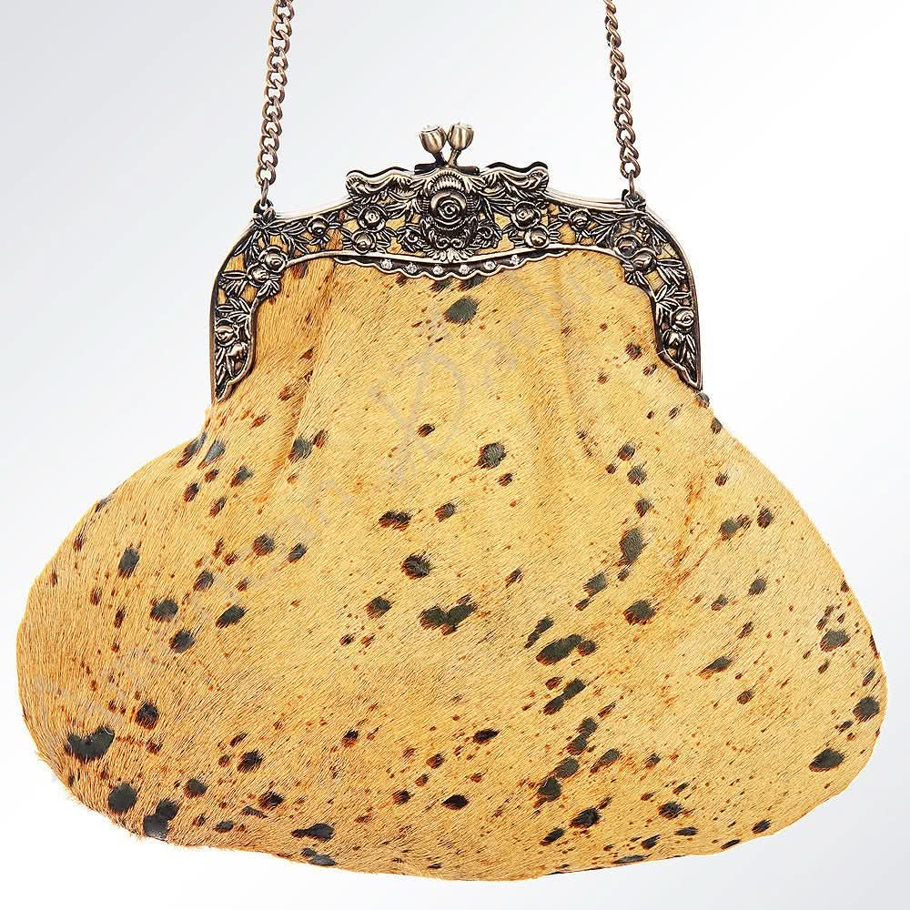 American Darling Hair On Genuine Leather Women Bag Western Handbag Purse