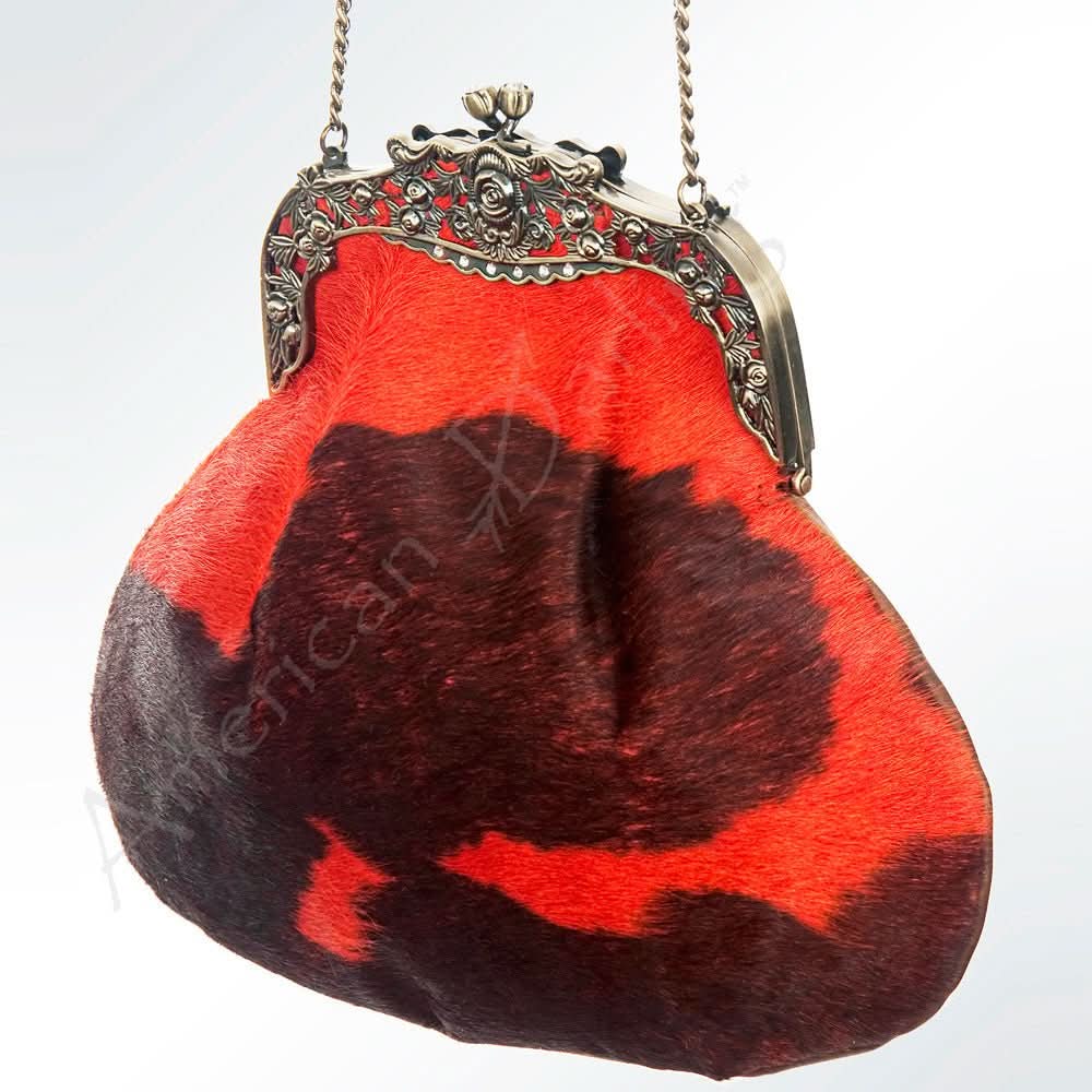 American Darling Hair On Genuine Leather Women Bag Western Handbag Purse