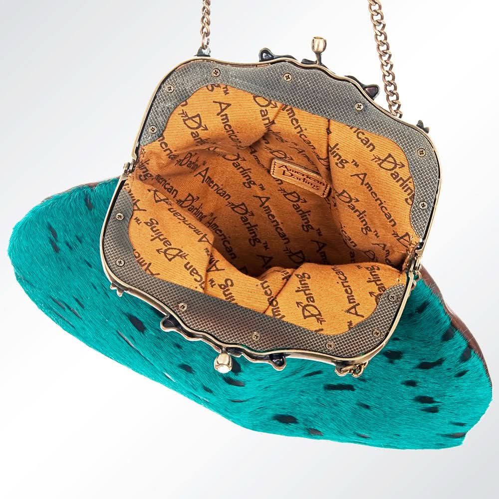 American Darling Hair On Genuine Leather Women Bag Western Handbag Purse