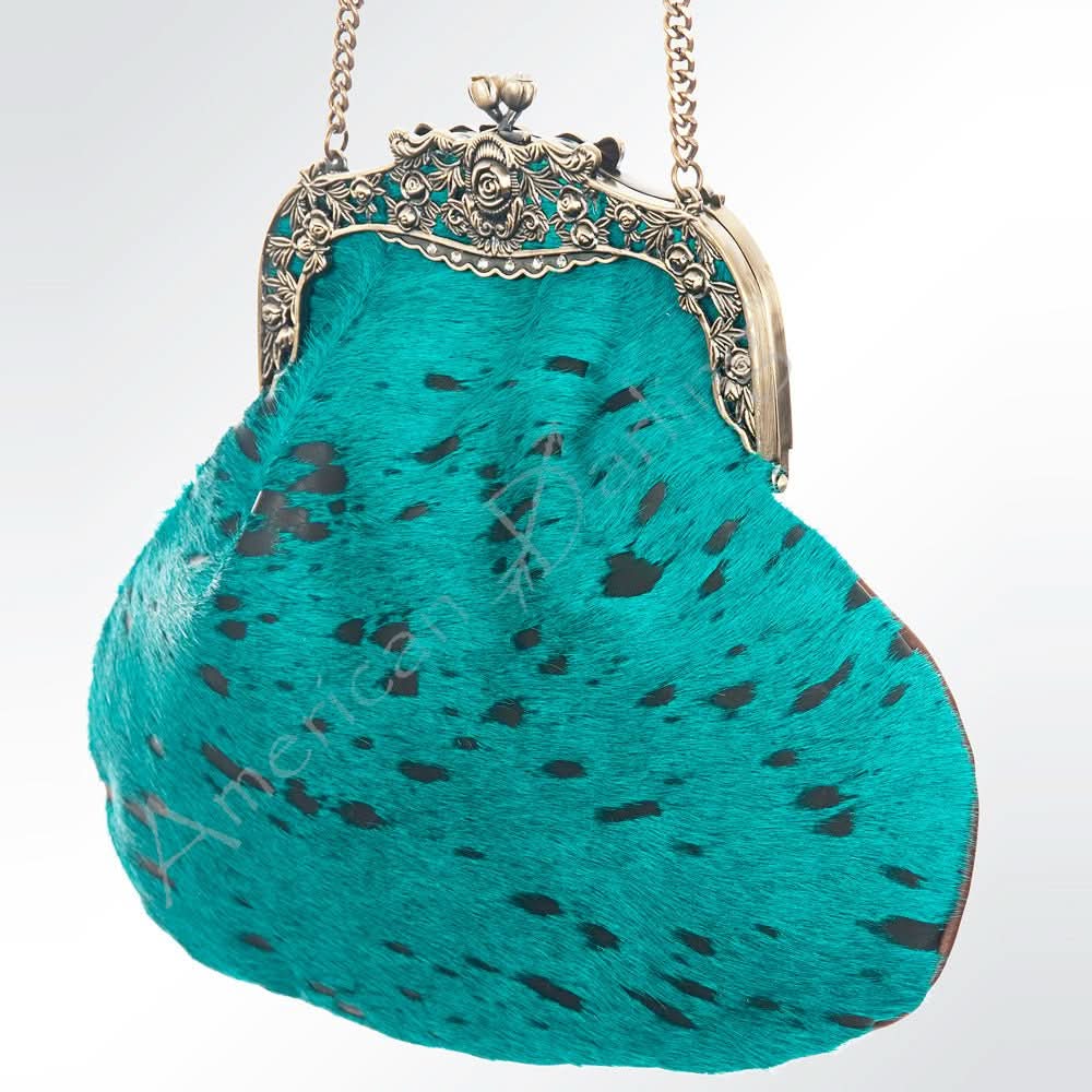 American Darling Hair On Genuine Leather Women Bag Western Handbag Purse