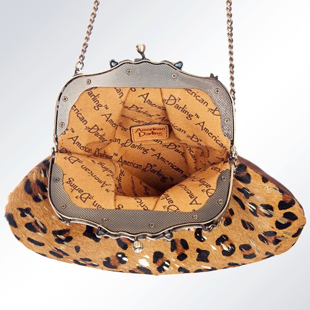 American Darling Hair On Genuine Leather Women Bag Western Handbag Purse