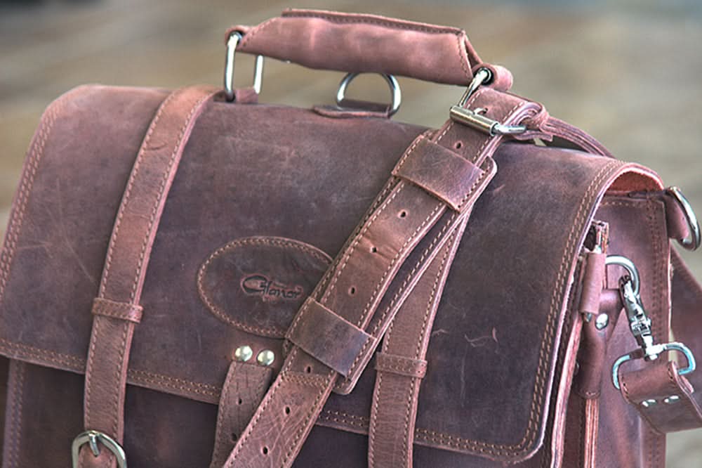 Glanor Bag Buffalo Leather Hand Bag Briefcase Backpack Laptop