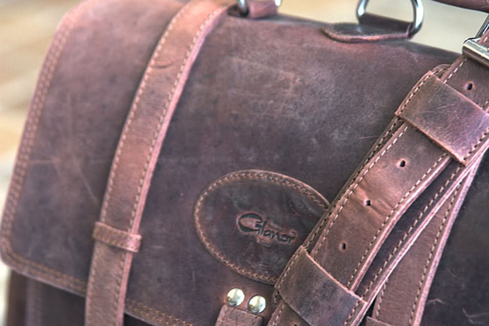 Glanor Bag Buffalo Leather Hand Bag Briefcase Backpack Laptop