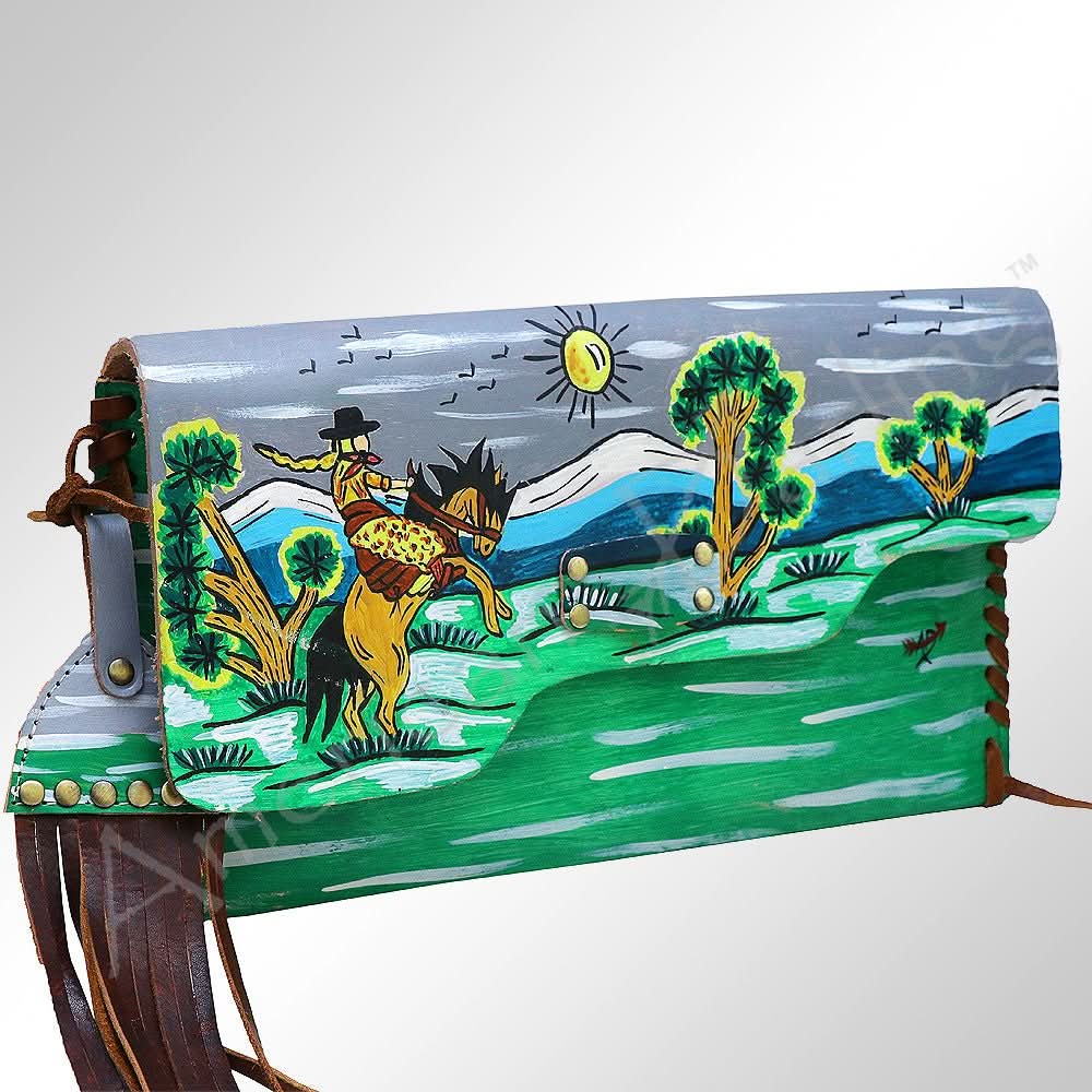 American Darling Envelope Genuine Leather Women Bag Western Handbag Purse