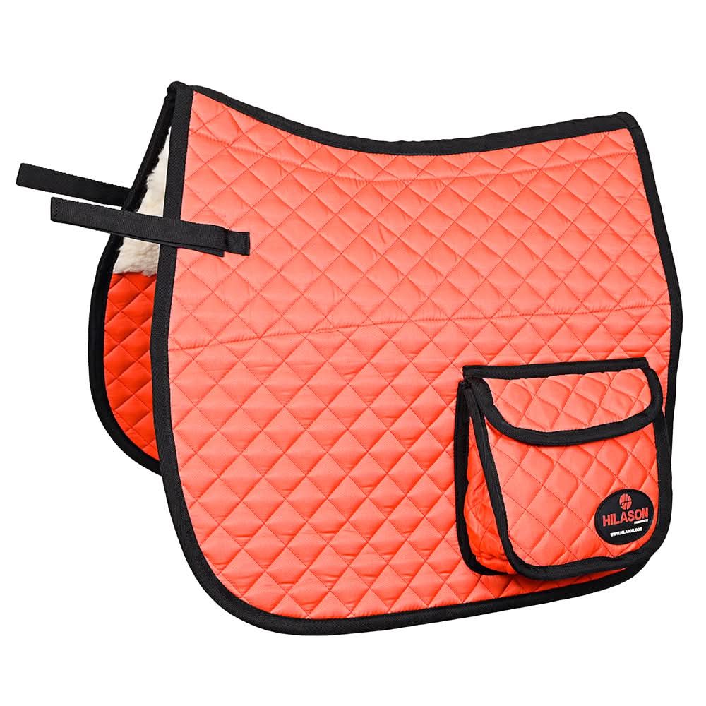 HILASON Western Horse Luxury Quilted Saddle Pads With Pockets