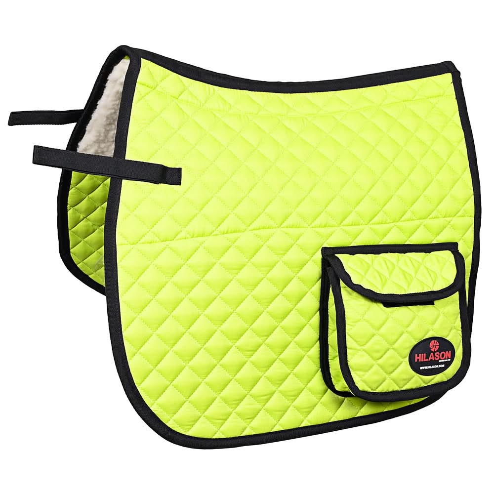 HILASON Western Horse Luxury Quilted Saddle Pads With Pockets
