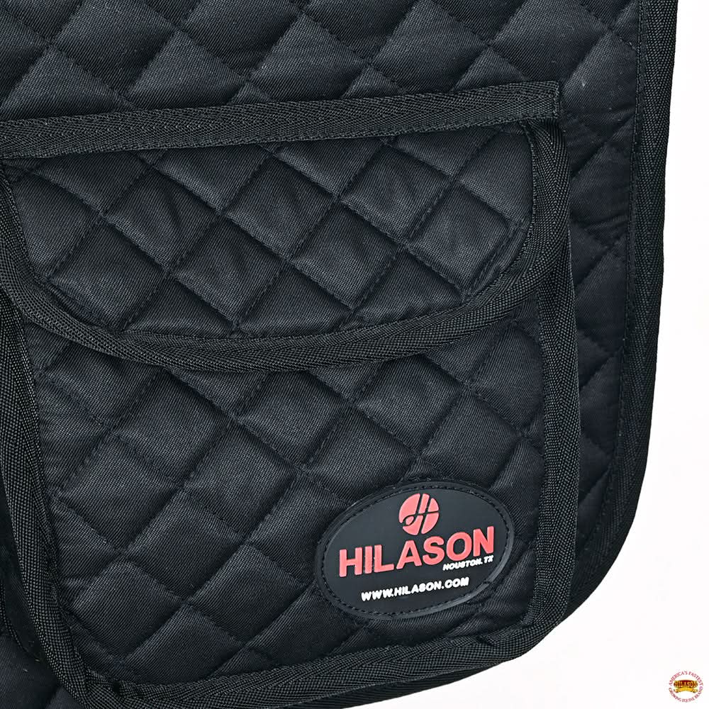 HILASON Western Horse Luxury Quilted Saddle Pads With Pockets