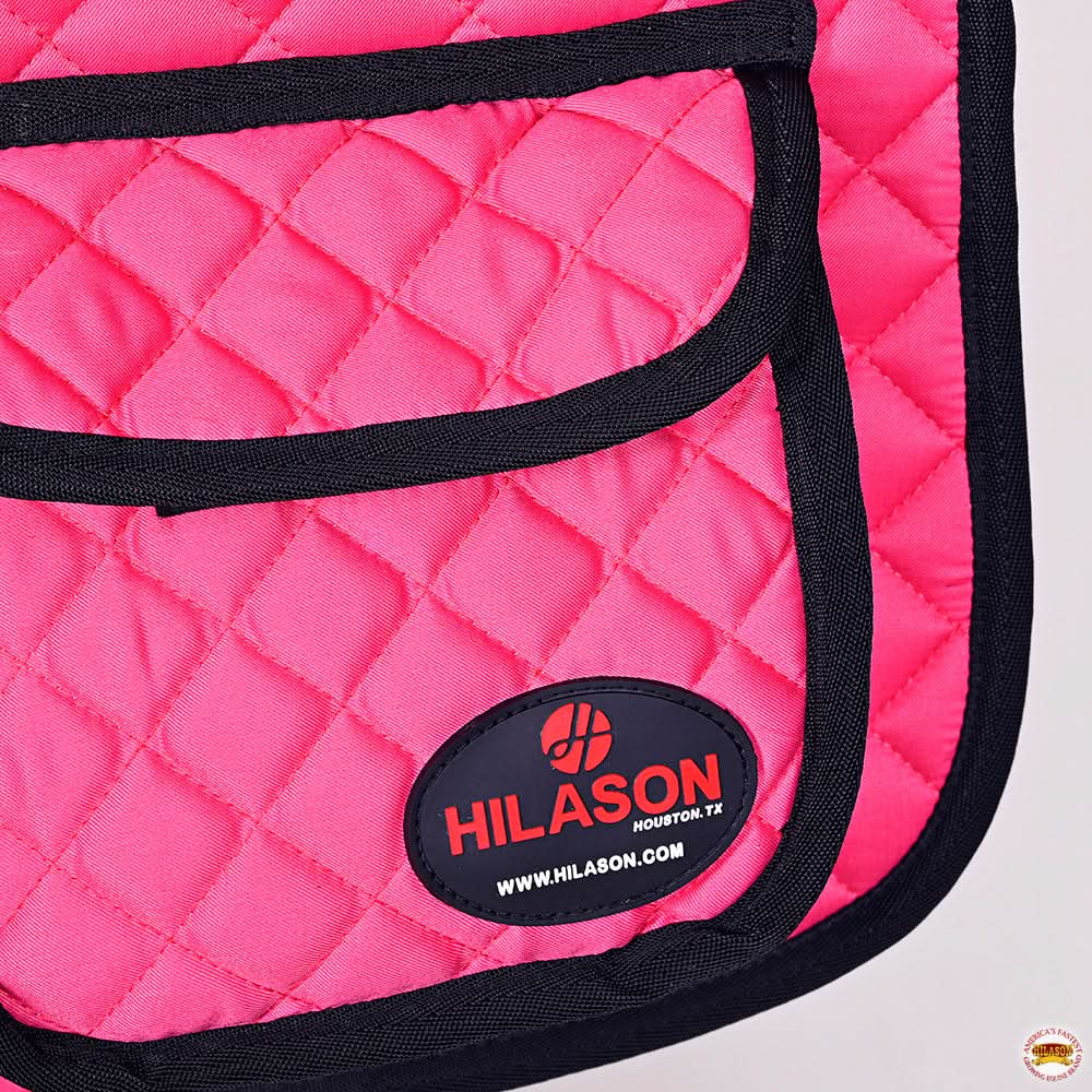 HILASON Western Horse Luxury Quilted Saddle Pads With Pockets