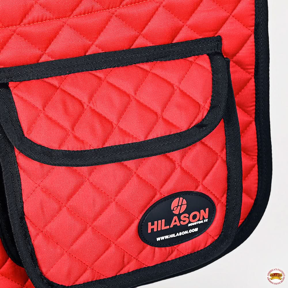 HILASON Western Horse Luxury Quilted Saddle Pads With Pockets