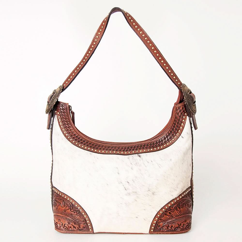 American Darling Hobo Hand Tooled Hair On Genuine Leather Western Women Bag | Handbag Purse Bags for Cute