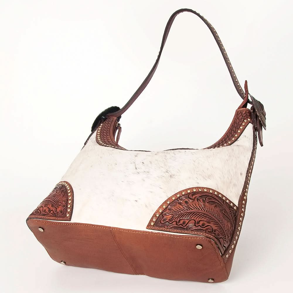 American Darling Hobo Hand Tooled Hair On Genuine Leather Western Women Bag | Handbag Purse Bags for Cute