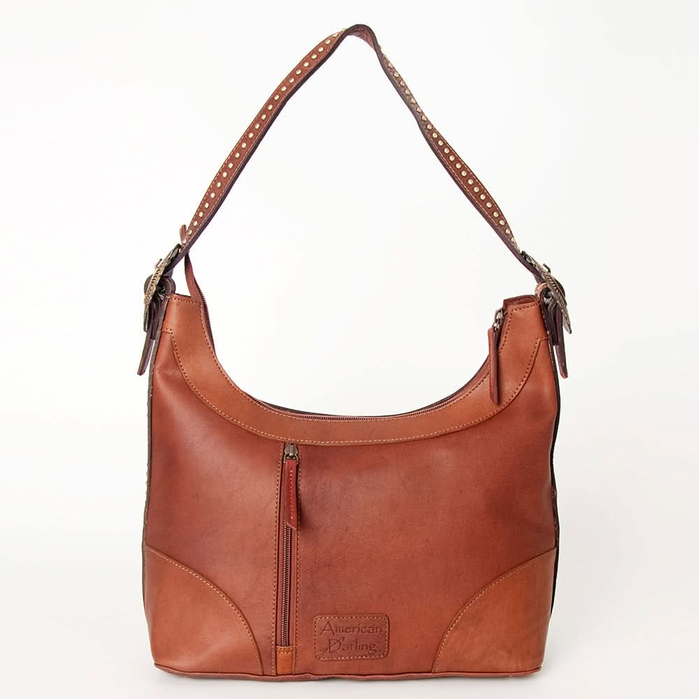 American Darling Hobo Hand Tooled Hair On Genuine Leather Western Women Bag | Handbag Purse Bags for Cute