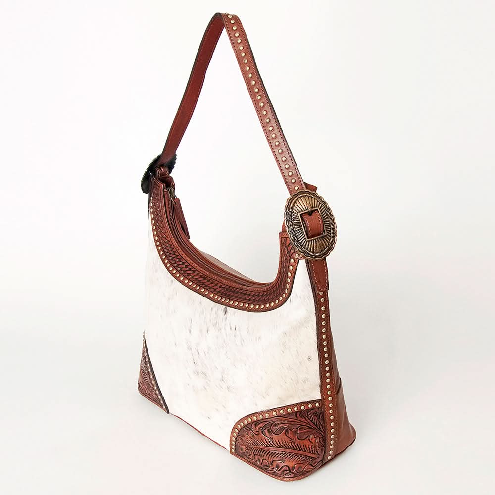 American Darling Hobo Hand Tooled Hair On Genuine Leather Western Women Bag | Handbag Purse Bags for Cute