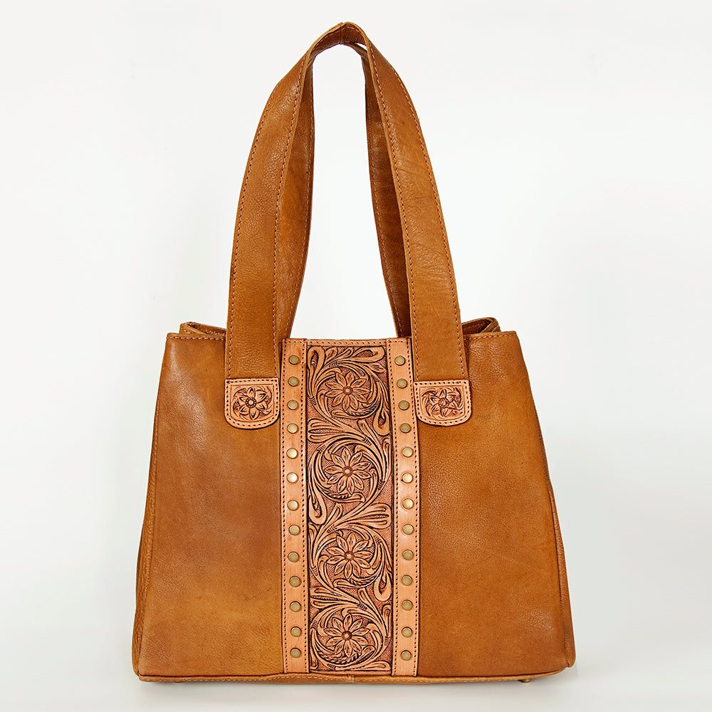American Darling ADBGA196 Tote Hand Tooled Genuine Leather Women Bag Western Handbag Purse