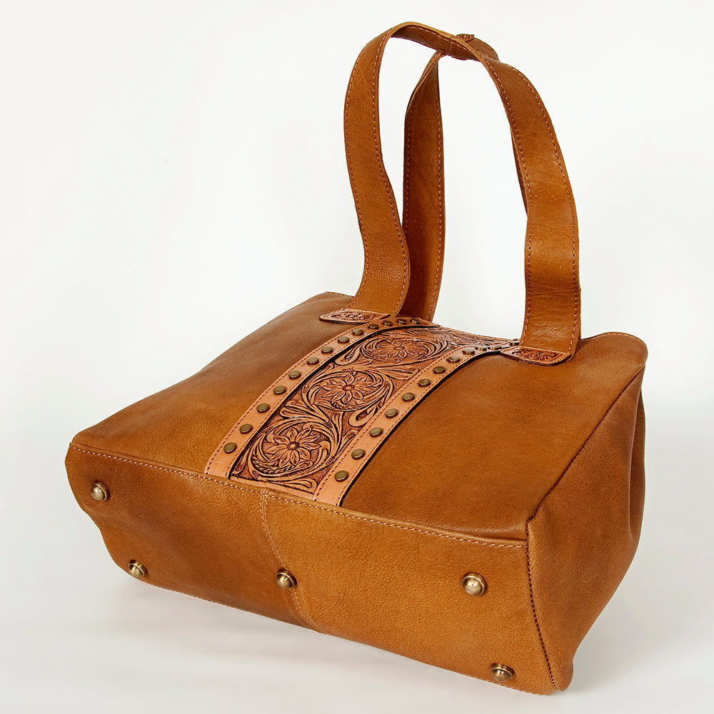 American Darling ADBGA196 Tote Hand Tooled Genuine Leather Women Bag Western Handbag Purse
