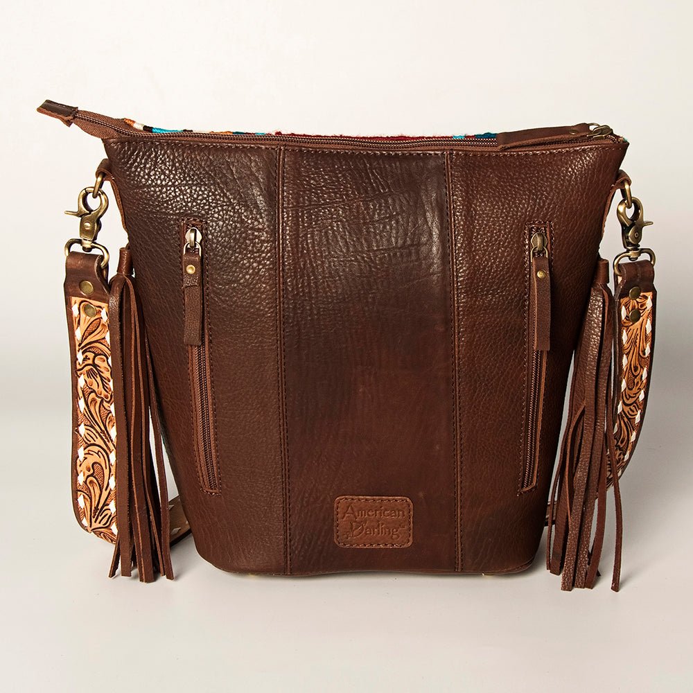 American Darling Tote Saddle Blanket Genuine Leather Women Bag Western Handbag Purse