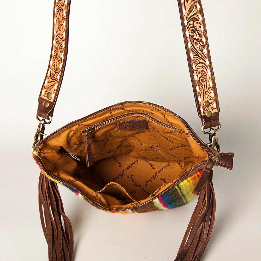 American Darling Tote Saddle Blanket Genuine Leather Women Bag Western Handbag Purse