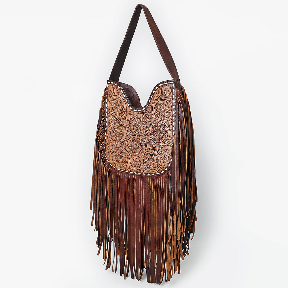 American Darling ADBGZ473 Hobo Hand Tooled Genuine Leather Women Bag Western Handbag Purse