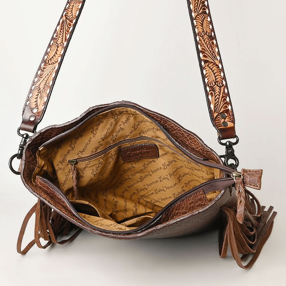 American Darling ADBGZ256B Crossbody Genuine Leather Women Bag Western Handbag Purse