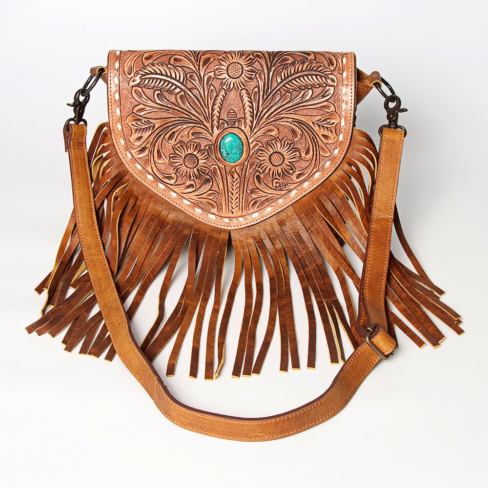 American Darling ADBGZ484 Crossbody Hand Tooled Genuine Leather Women Bag Western Handbag Purse