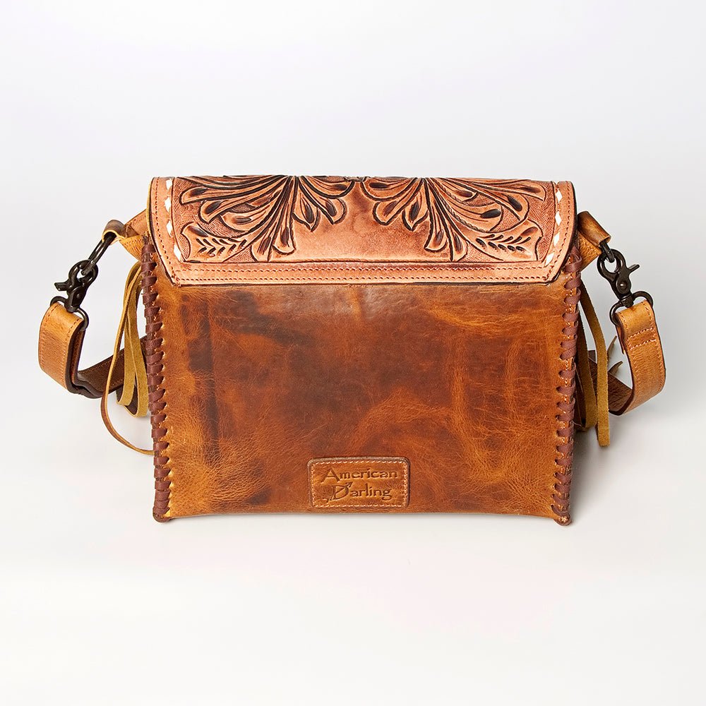 American Darling ADBGZ484 Crossbody Hand Tooled Genuine Leather Women Bag Western Handbag Purse
