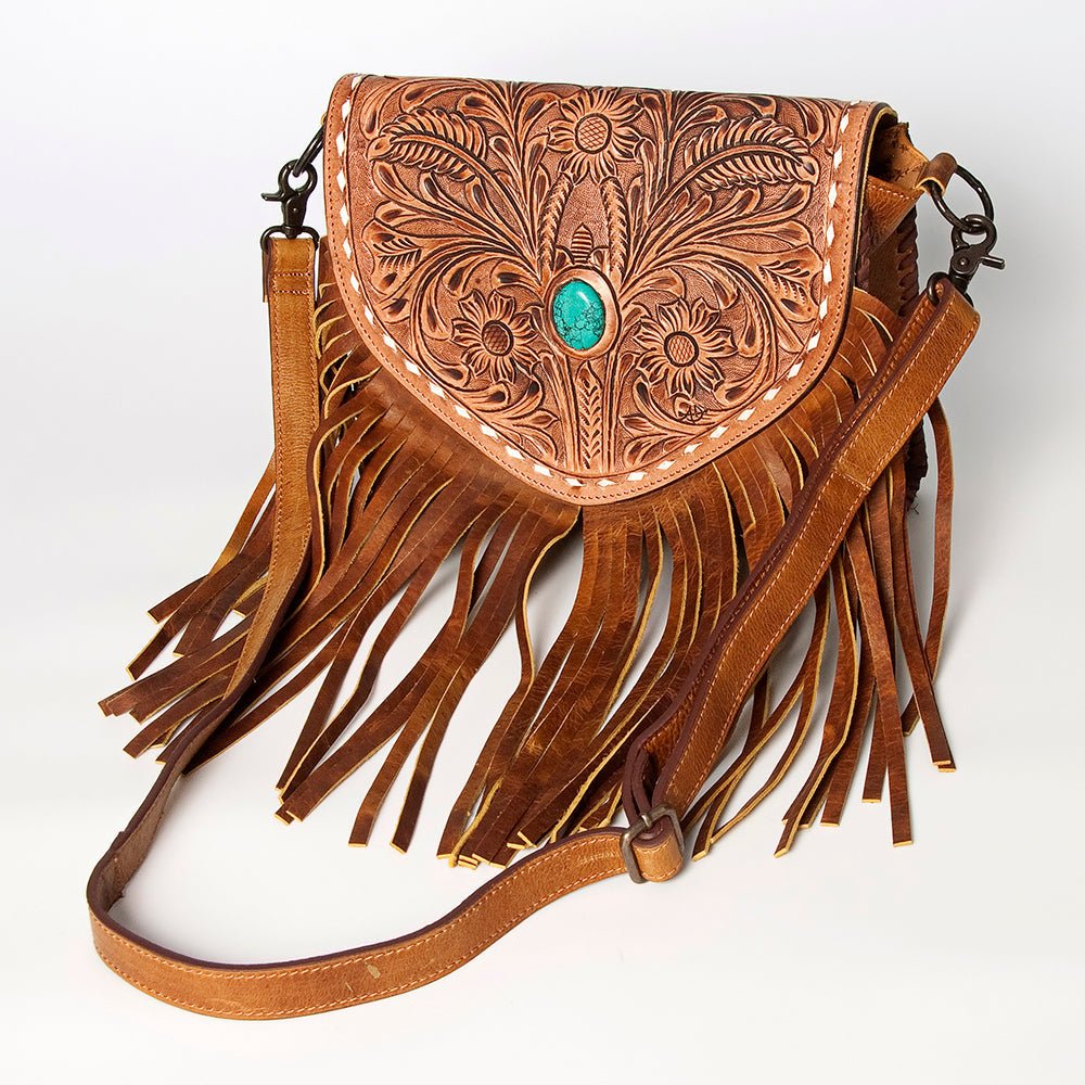 American Darling ADBGZ484 Crossbody Hand Tooled Genuine Leather Women Bag Western Handbag Purse