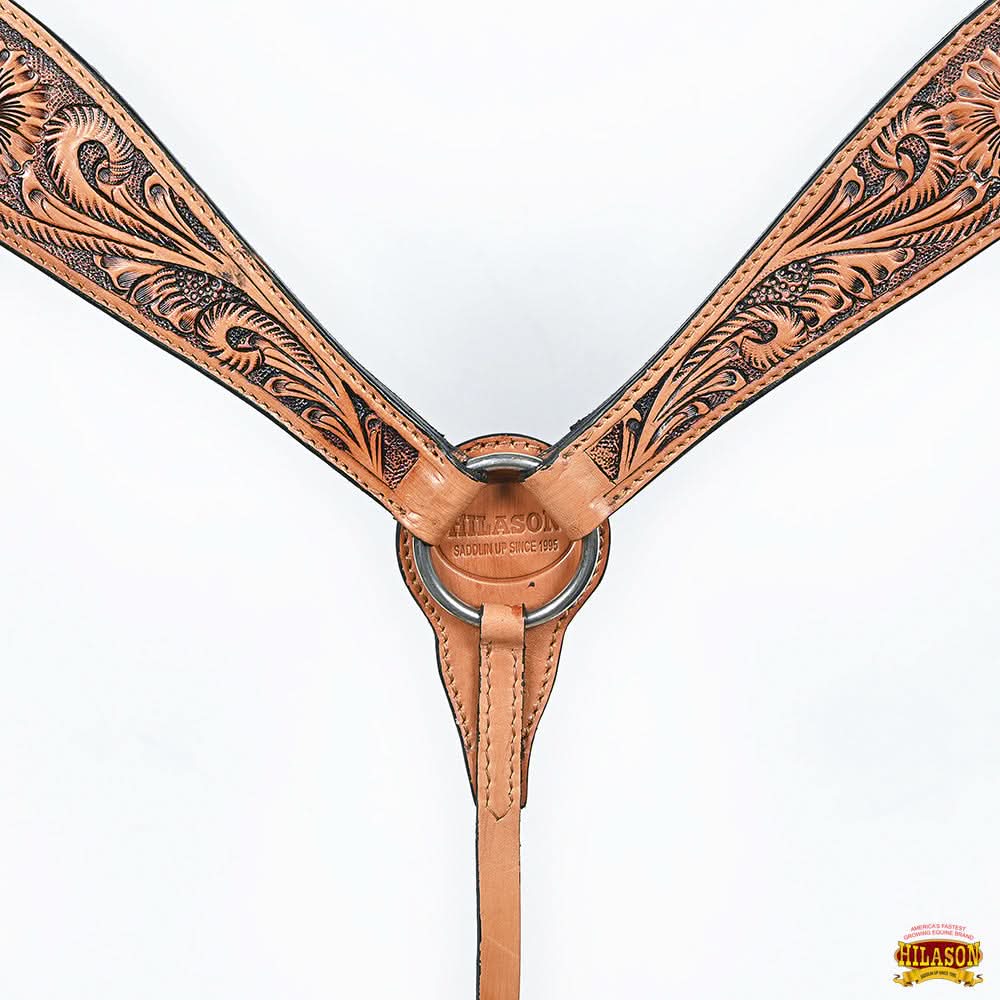 Hilason Western American Leather Horse Tack Set Tan