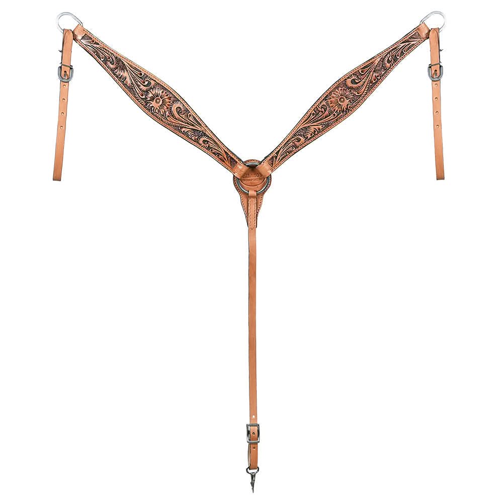 Hilason Western American Leather Horse Tack Set Tan