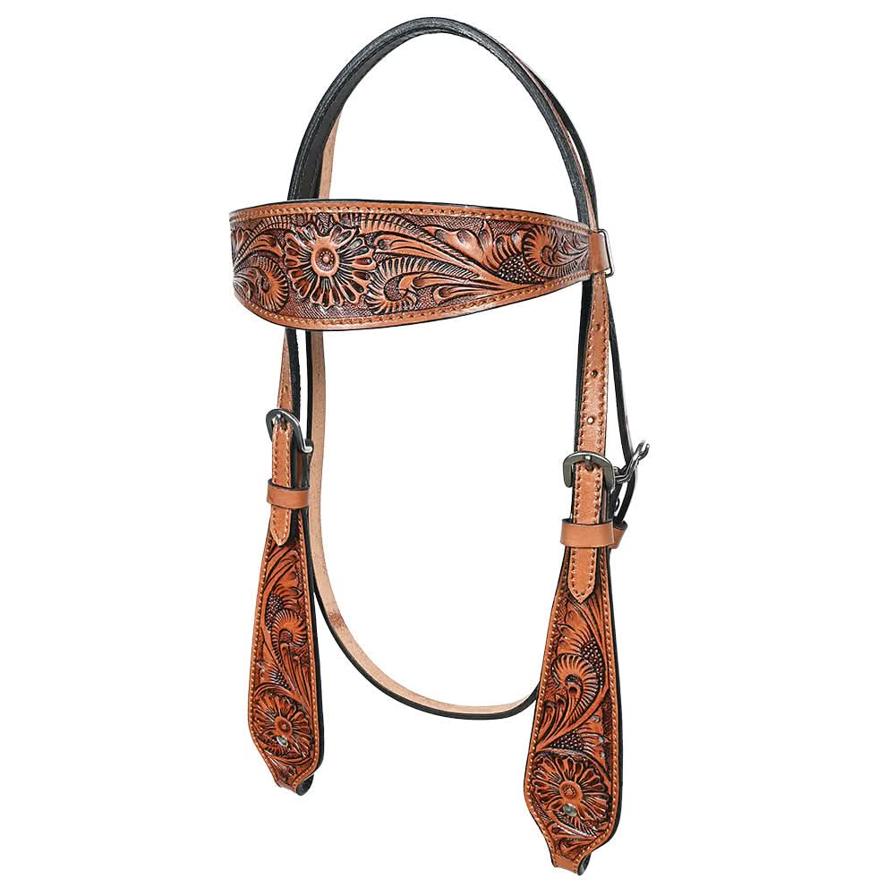 Hilason Western American Leather Horse Tack Set Tan