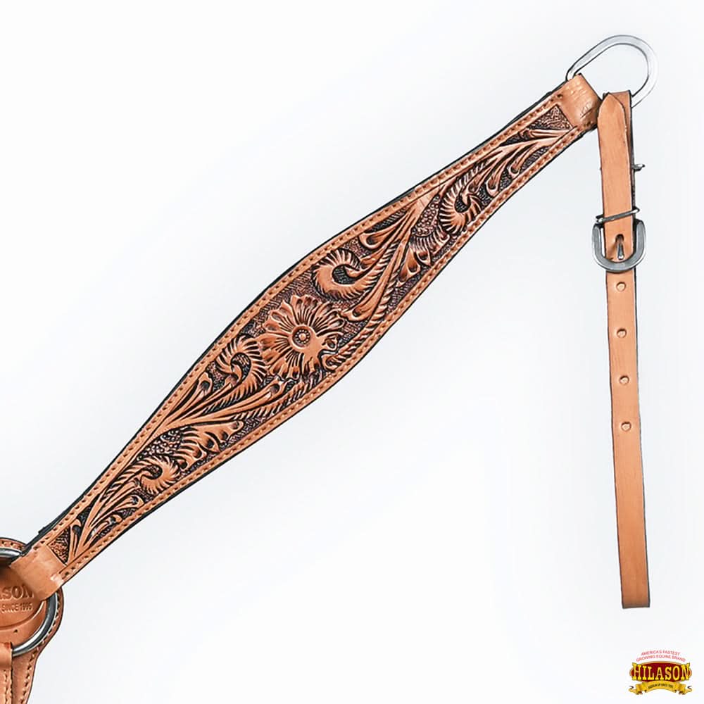 Hilason Western American Leather Horse Tack Set Tan