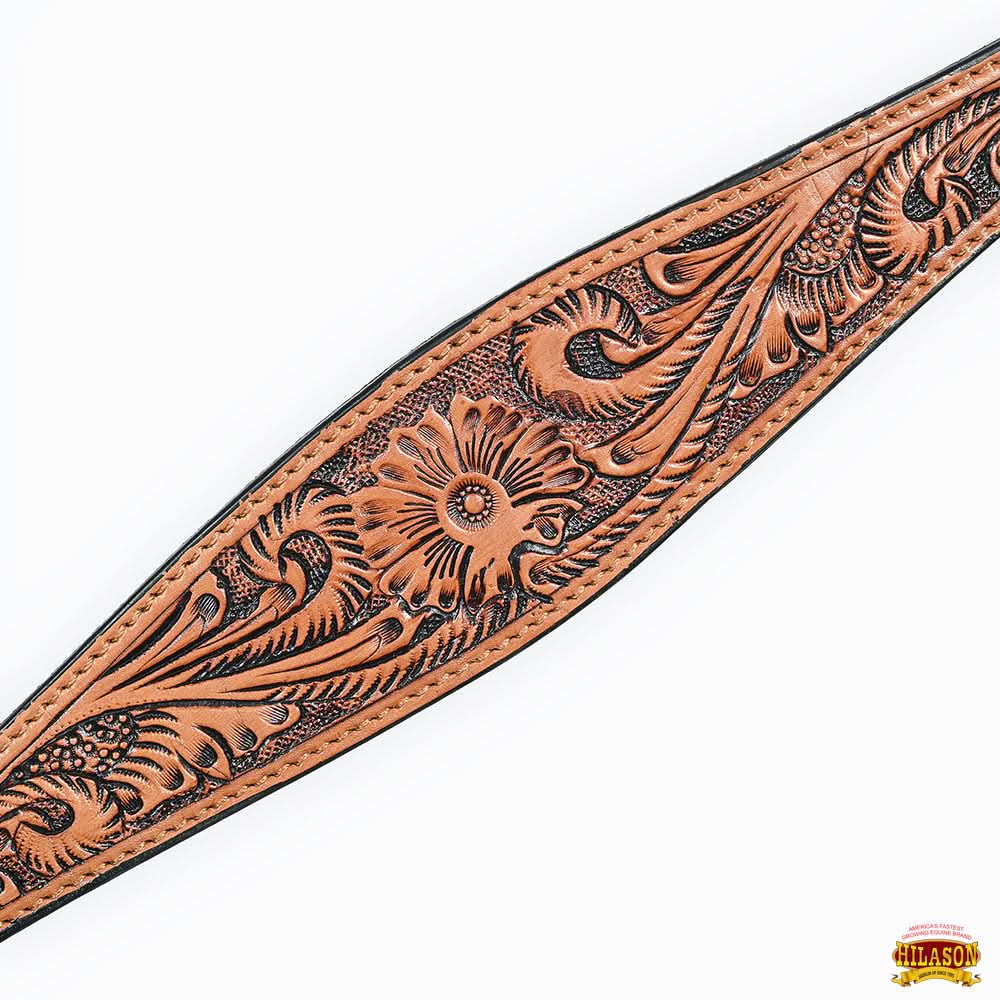 Hilason Western American Leather Horse Tack Set Tan