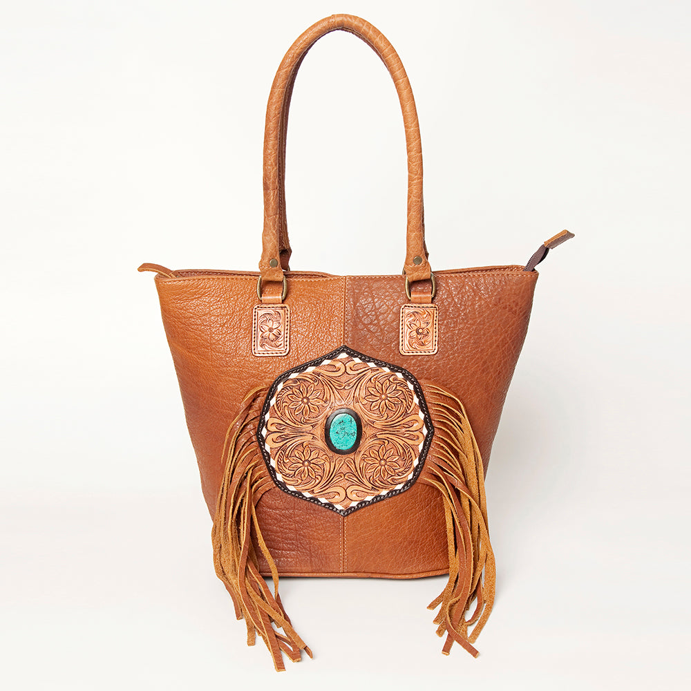 American Darling Tote Hand Tooled Genuine Leather women bag western handbag purse