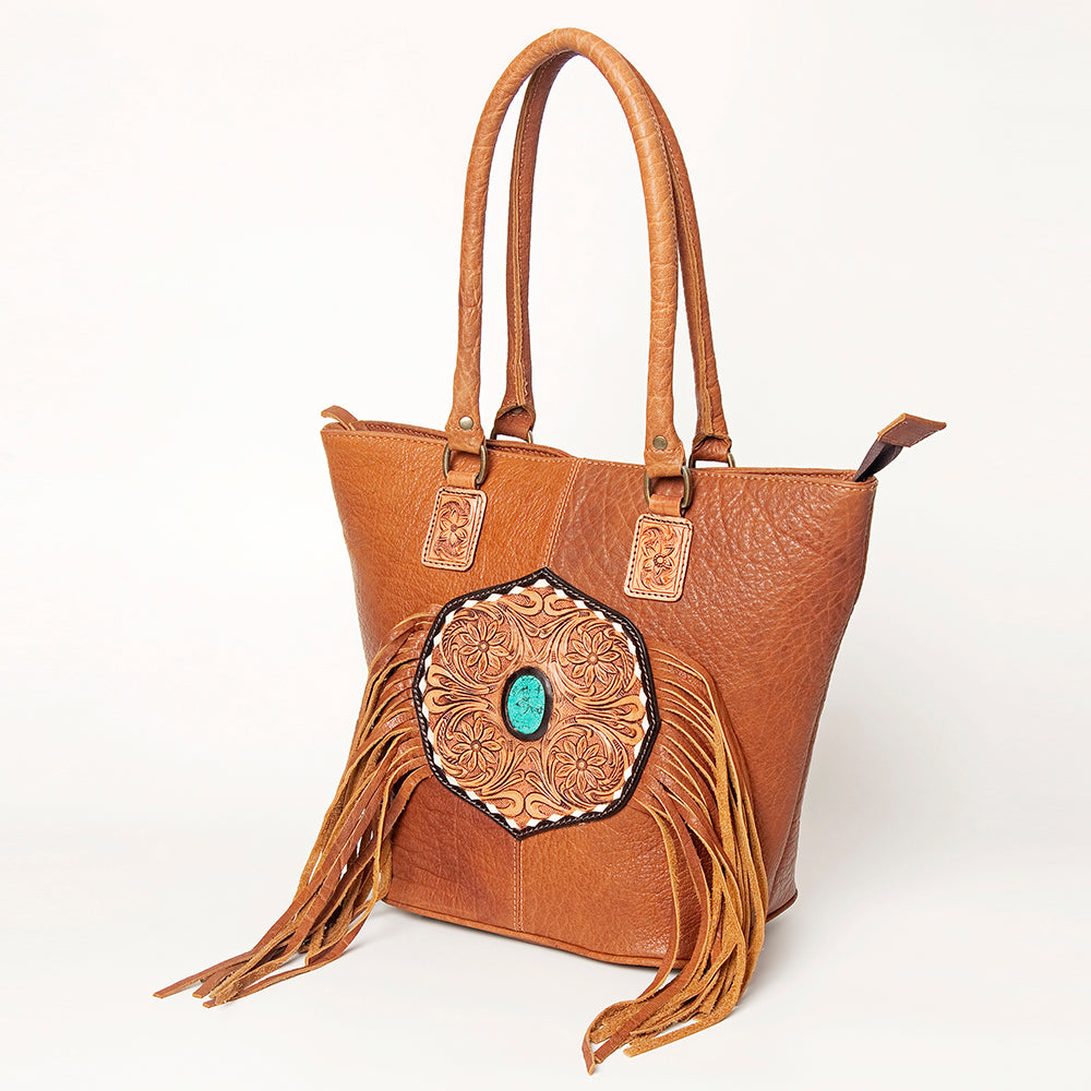 American Darling Tote Hand Tooled Genuine Leather women bag western handbag purse