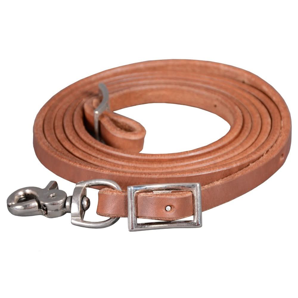 BAR H EQUINE Western Leather Horse Rein With Adjustable Buckle