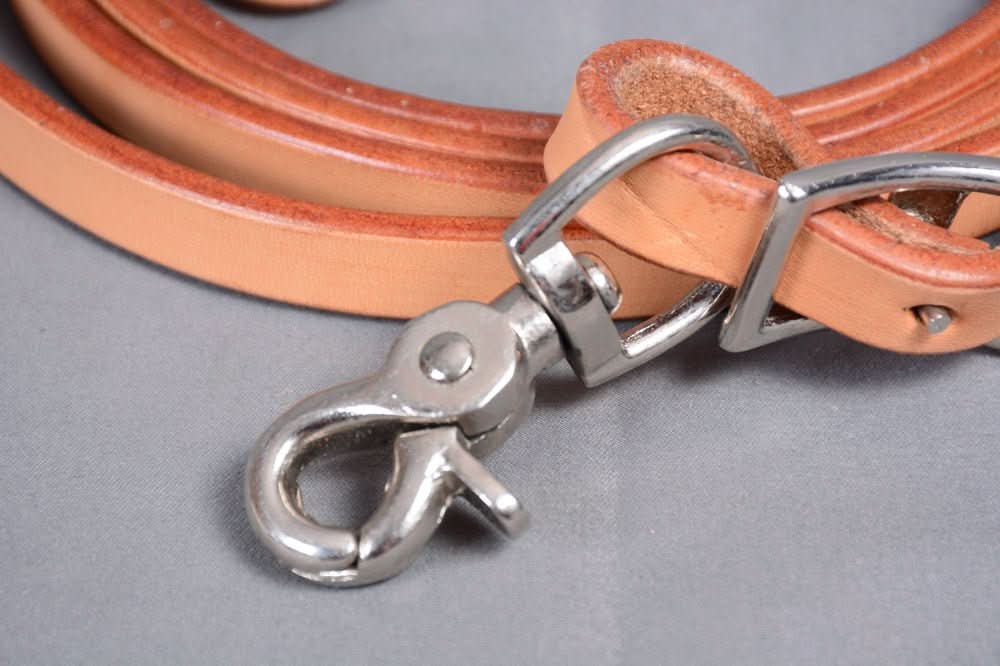 BAR H EQUINE Western Leather Horse Rein With Adjustable Buckle