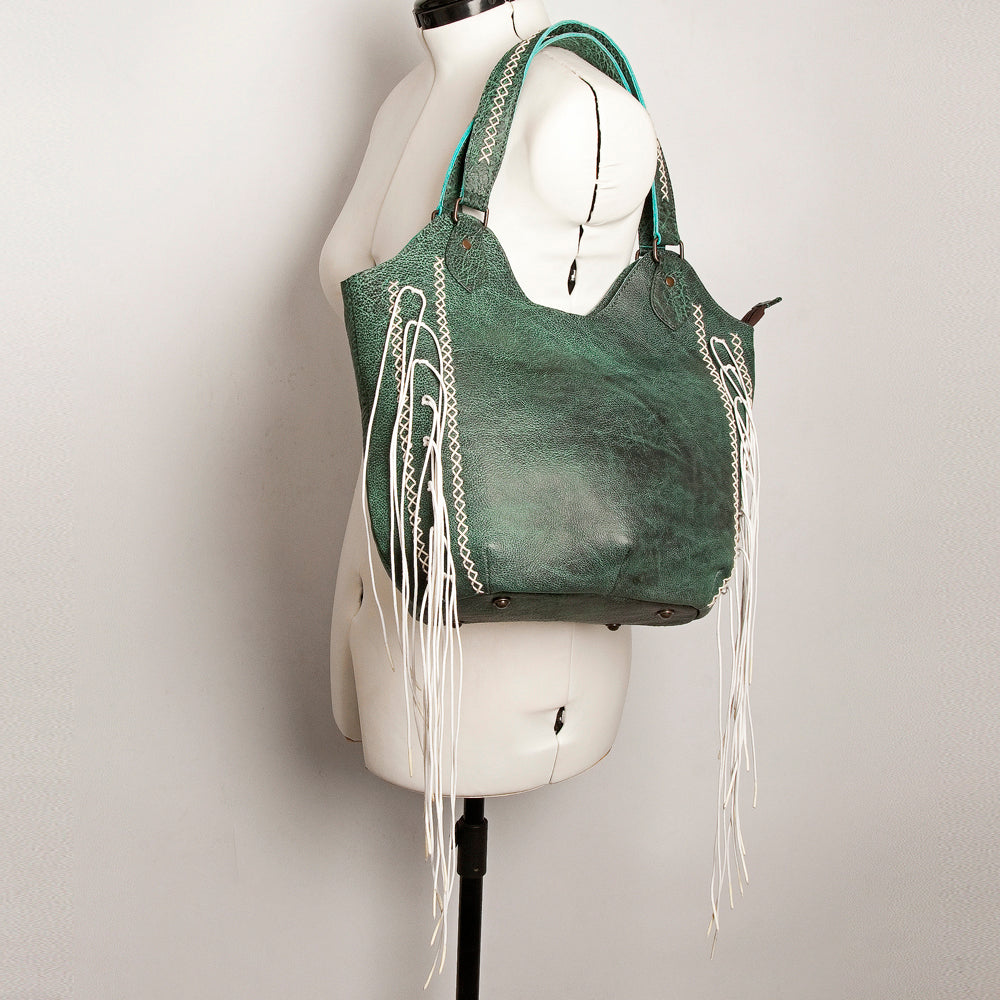 American Darling ADBG775B Tote Genuine Leather Women Bag Western Handbag Purse