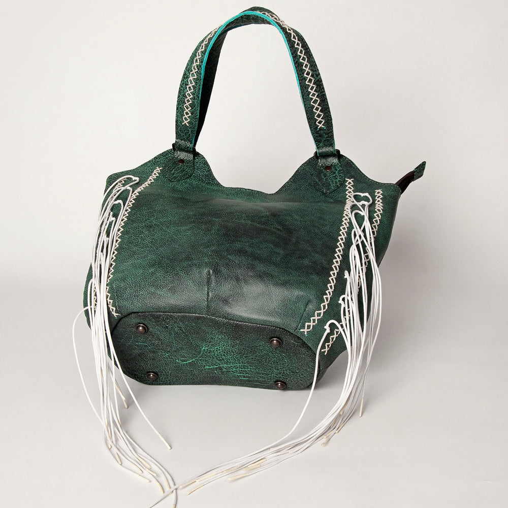 American Darling ADBG775B Tote Genuine Leather Women Bag Western Handbag Purse