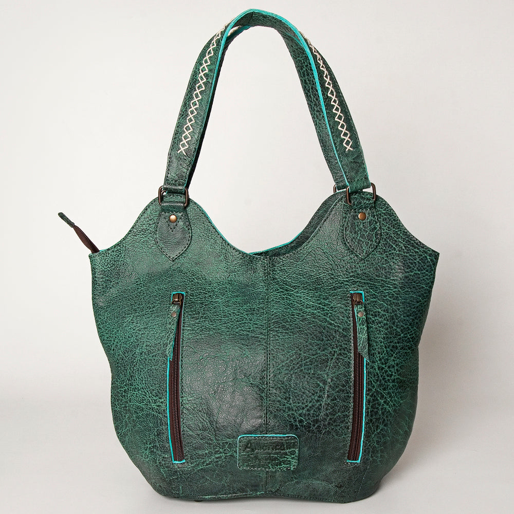 American Darling ADBG775B Tote Genuine Leather Women Bag Western Handbag Purse