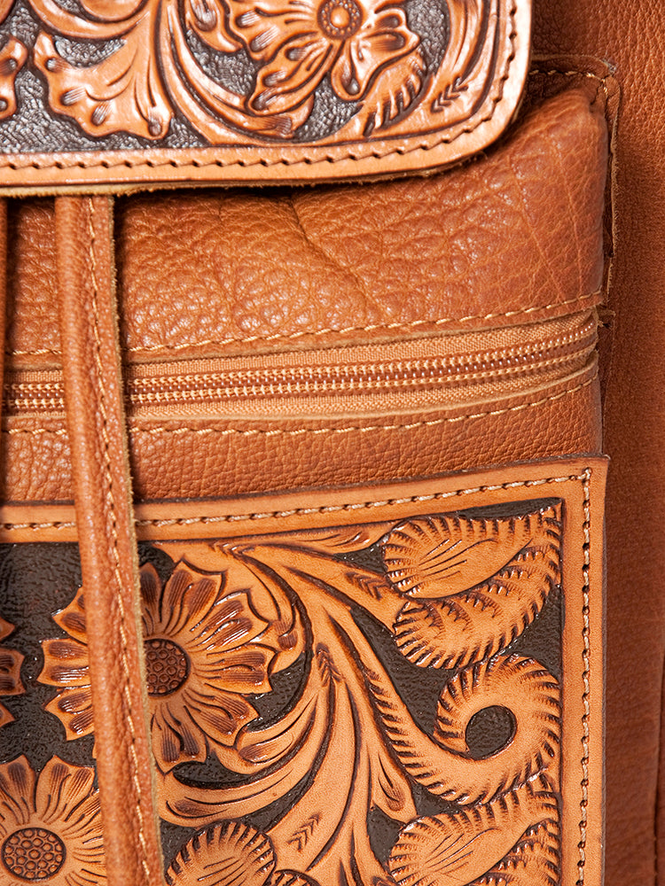 ADBG776 American Darling Hand Tooled Genuine Leather Women Bag Western Handbag Purse