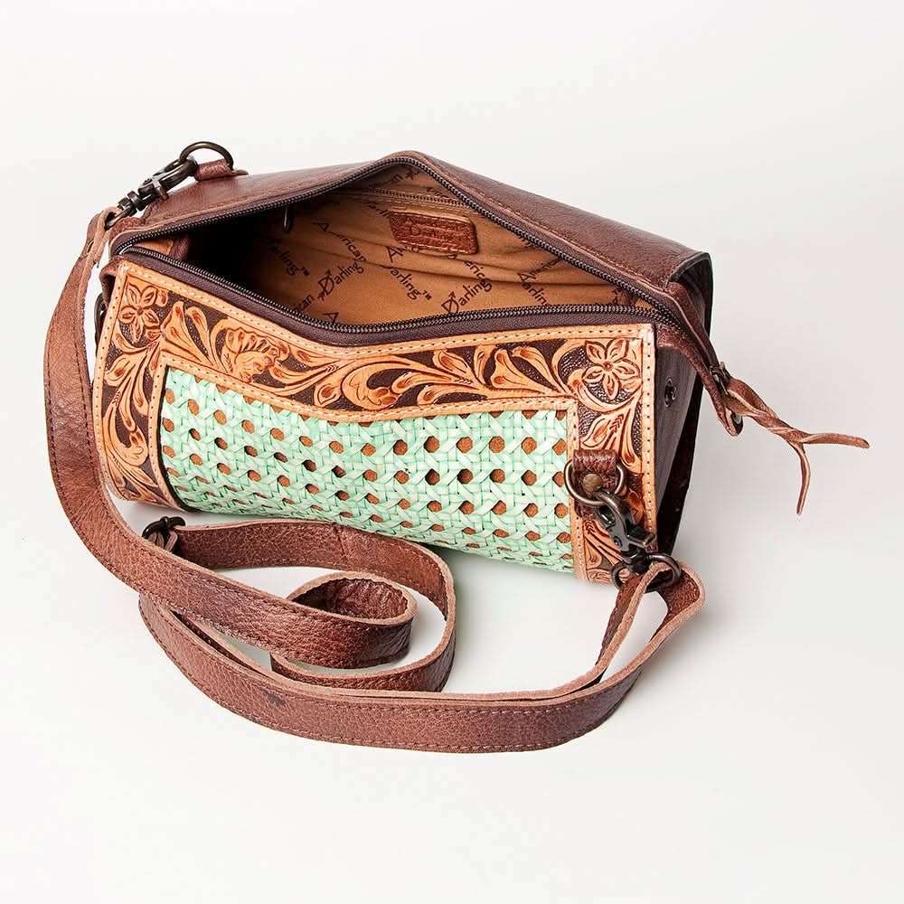 ADBG777 American Darling Hand Tooled Genuine Leather Women Bag Western Handbag Purse