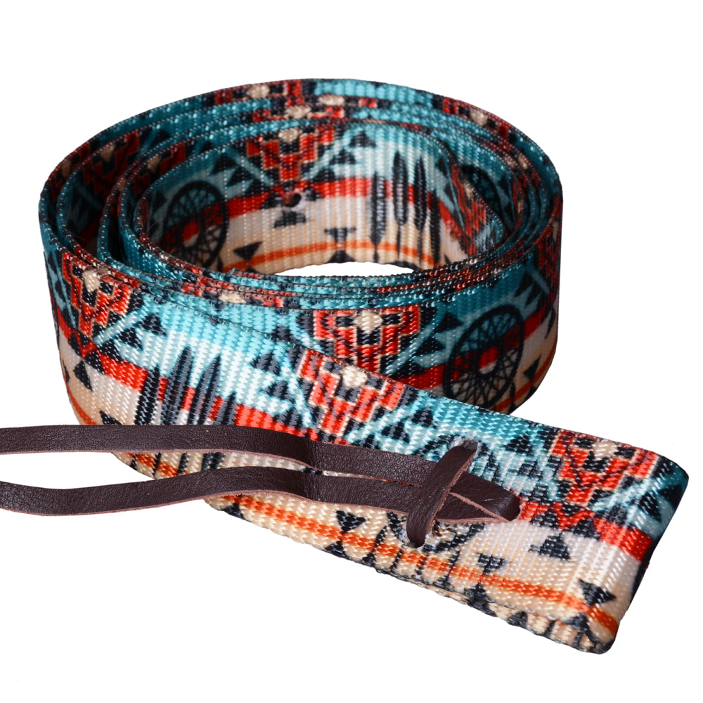 HILASON Fashion Prints 6 Feet Nylon Tie Strap | Horse tie strap | Nylon tie strap | Horse cinch strap | Western saddle tie strap | Durable horse tie strap | Adjustable horse tie strap