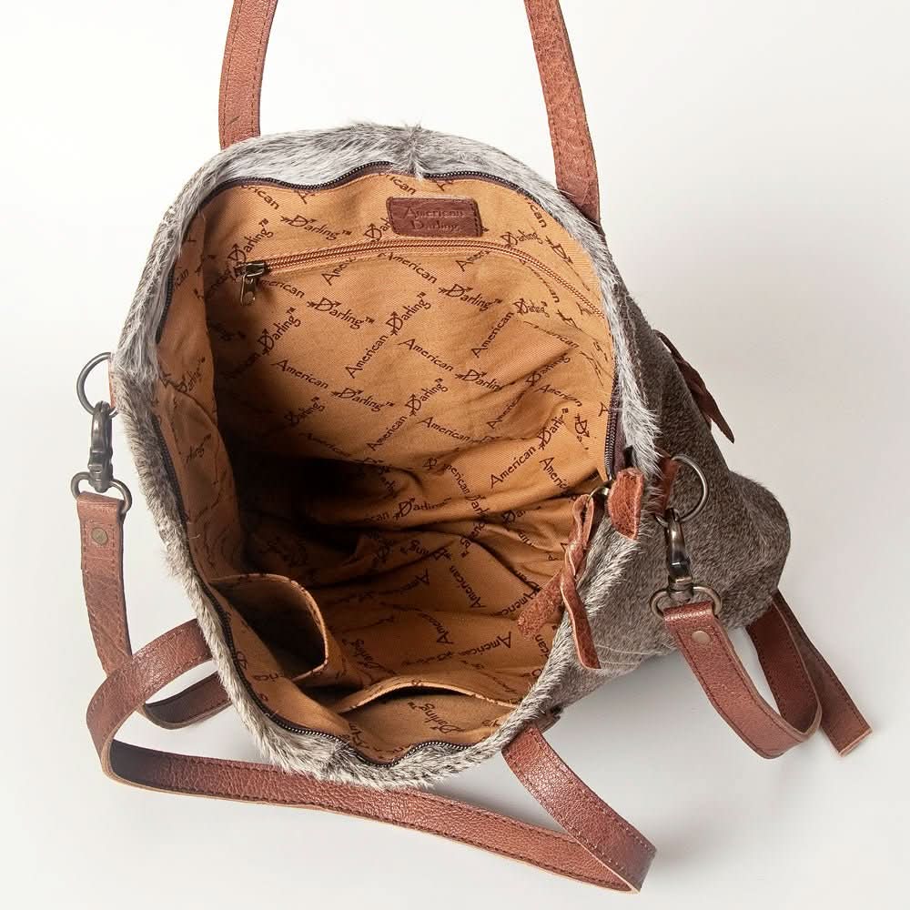 American Darling Tote Hair-On Genuine Leather women bag western handbag purse