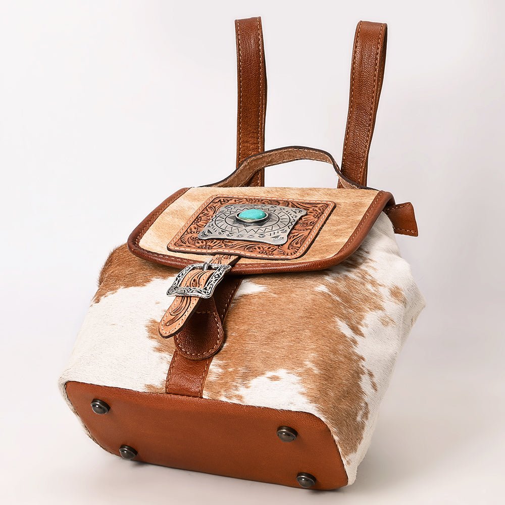 American Darling Hand Tooled Hair On Genuine Leather Women Bag Western Handbag Purse