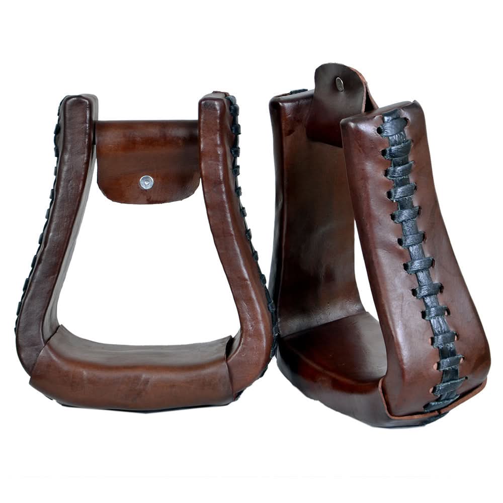Horse Western Saddle Stirrup Leather Stirrups Pair Hilason
