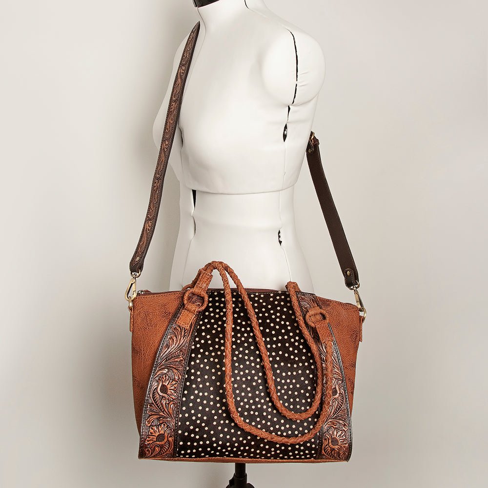 American Darling Tote Hand Tooled Genuine Leather Women Bag Western Handbag Purse