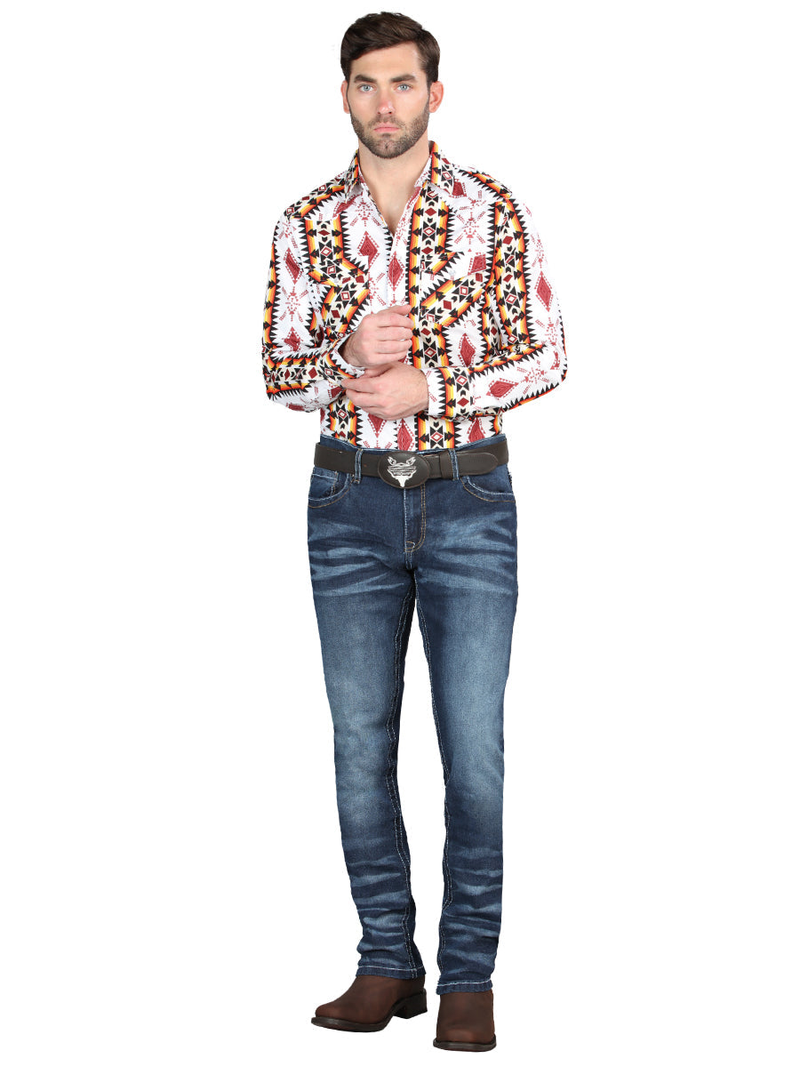 El Norteño Medium Blue Skinny Stretch Pants 126628