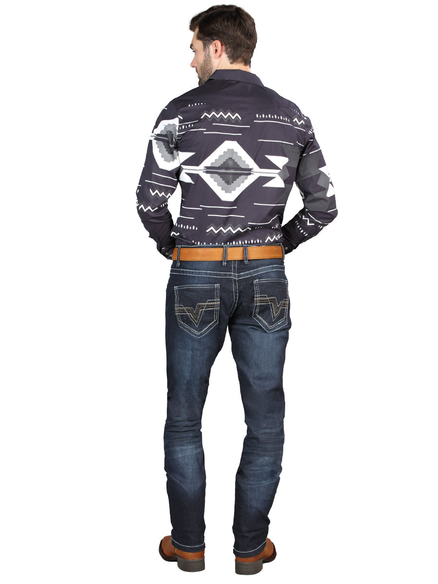 El Norteño Skinny Stretch Denim Pants In Dark Blue 126635